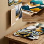 Wallity Set de 12 Cuadros Decorativos MDF Multicolor